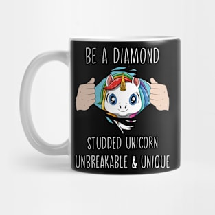 Cute Unicorn Horn Pretty Rainbow Colors Funny Quote Mug